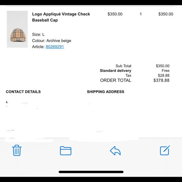 Classic Burberry Hat NWT - Picture 6 of 6